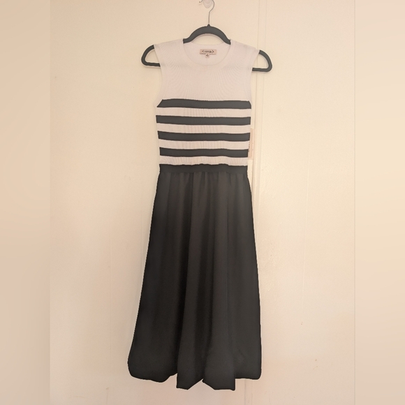 Nanette Lepore Elegant Black and White Dress